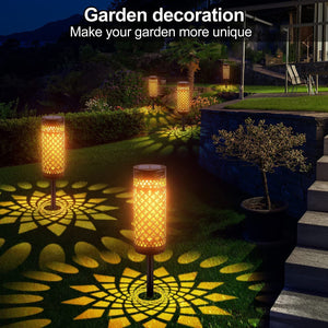 Illuminate Your Outdoors with Metal Solar-powered Lawn Lamps