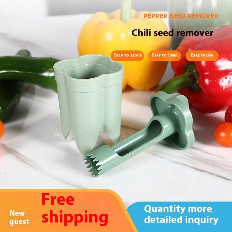 Modern kitchen tool for removing pepper seeds, made of ABS material, suitable for promotional gifts.