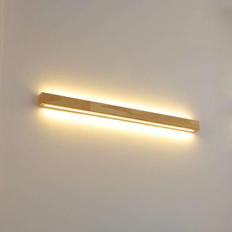 Nordic style bedroom bedside background wall lamp with warm white light.