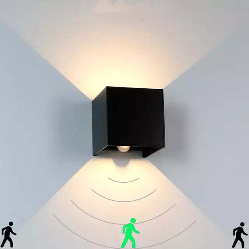 Indoor corridor wall lamp with aluminum alloy design, 2700-7000K color temperature, 360-degree luminous angle.
