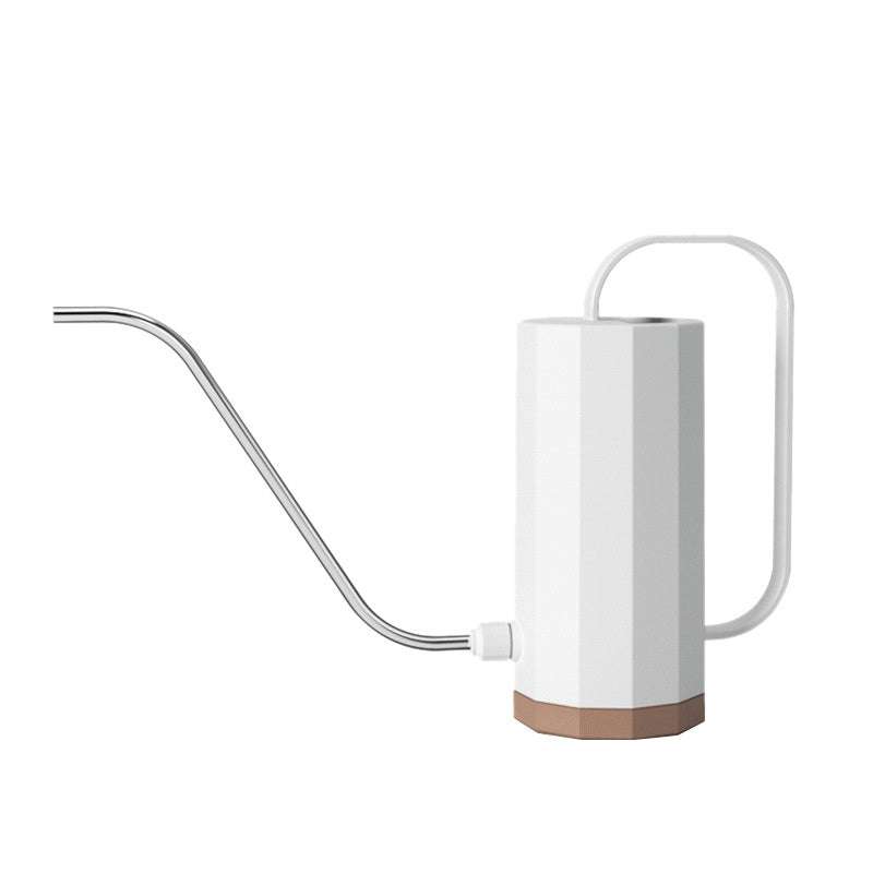 Stylish 1200ML plant watering can with long stainless steel spout for garden use.