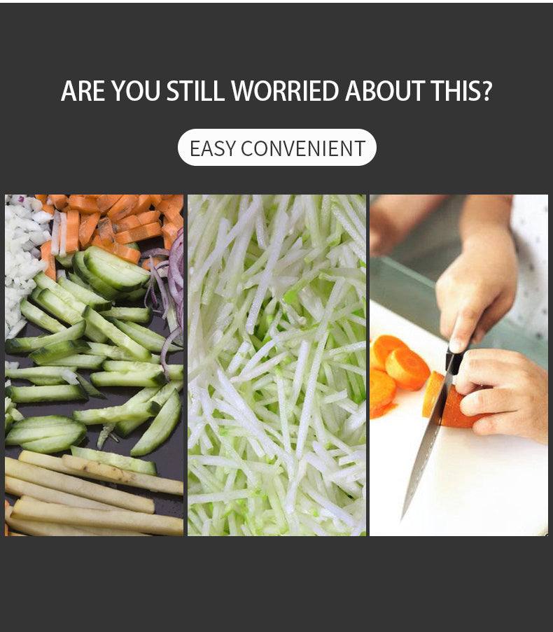 Multifunctional kitchen utensils for easy and convenient vegetable slicing and grating.