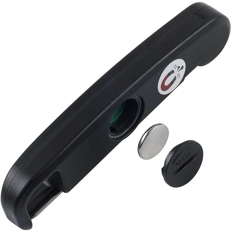 Cooking baked goods meat thermometer with ABS body and battery placement.