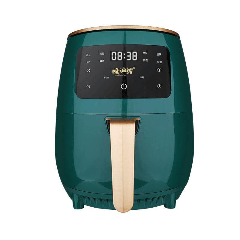 Household 4.5L Smart Air Fryer with touch screen and anti-dry burning safety function.