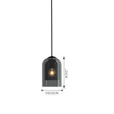 Nordic wall lamp with glass shade and LED light for home spaces.