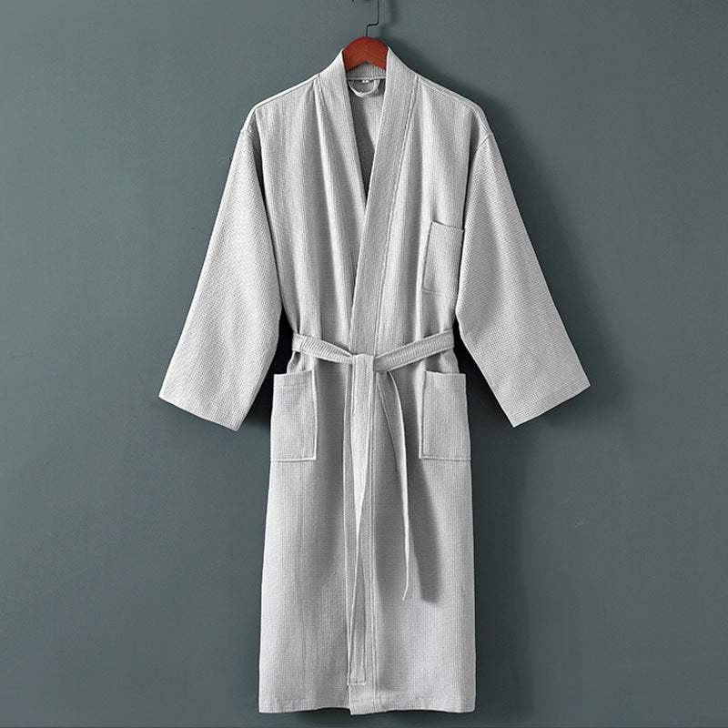 Five Star Hotel Bathrobe for Men and Women, cotton with mink hair, winter wear, female fit.