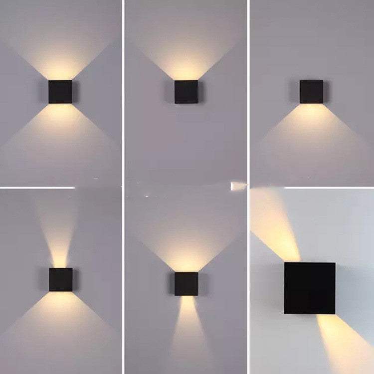 Indoor corridor wall lamp with aluminum alloy casing, 360-degree luminous angle.