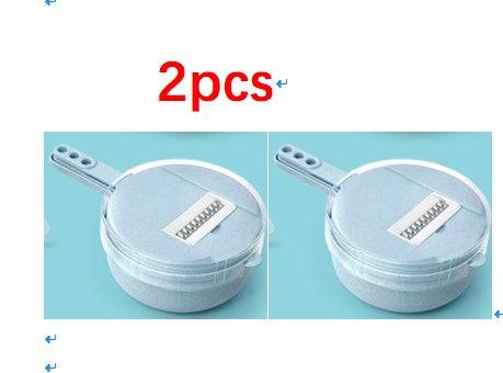 8 In 1 Mandoline Slicer set with two round slicers.