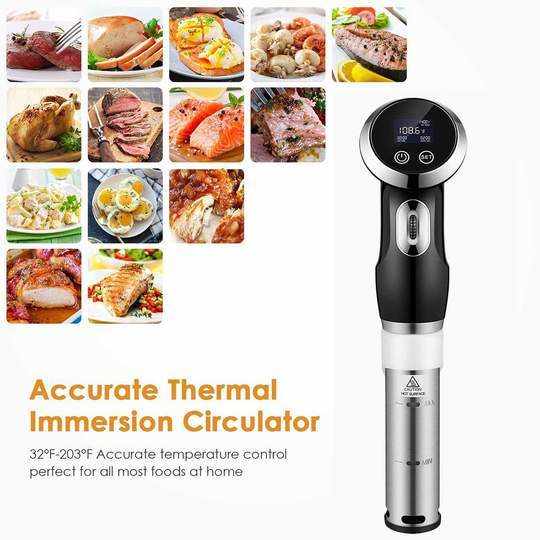 Platinum Precision Sous Vide Cooker with Accurate Thermal Immersion Circulator and Temperature Control.