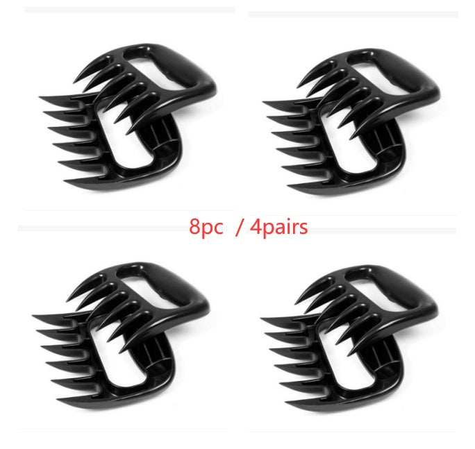Creative Bear Claw Shredder for BBQ, black plastic meat shredder forks, non-slip and durable.
