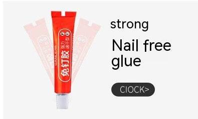 Strong nail-free glue tube for easy installation of kitchen drawer storage box.