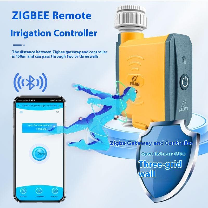 Gateway Irrigation Controller WiFi Watering Machine with Zigbee Remote, suitable for home gardening, public green spaces, and agricultural use.