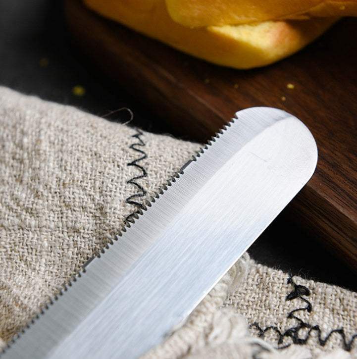 Bakerdream Stainless Steel Serrated Bread Knife with 12-inch Blade.