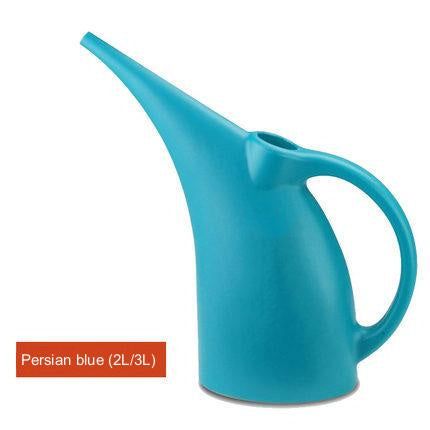 Plant potted plant watering can in Persian blue with long spout, 2L/3L capacity for home gardening and public green spaces.