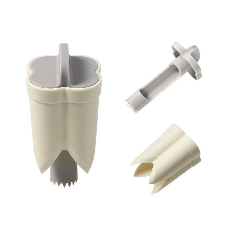 Remover Core Removed Household Kitchen Tools in beige with modern simplicity style, made of ABS material, suitable for advertising promotions.