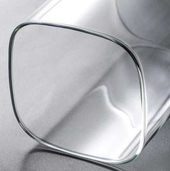 Square glass kitchen food storage can, Japanese style, 800-1000ml capacity, microwave safe.