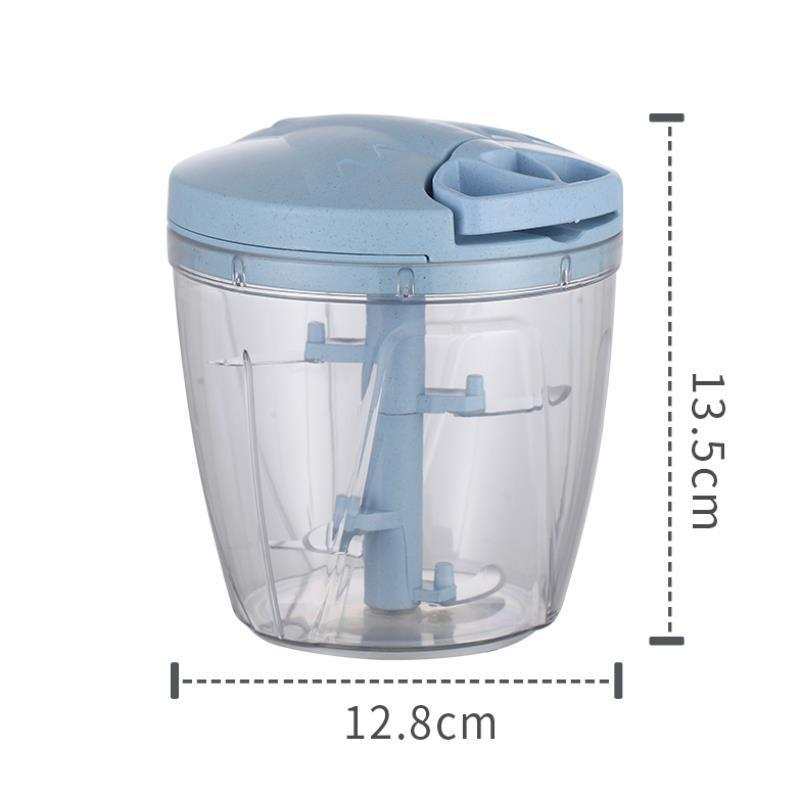 Stainless steel garlic press with ergonomic ABS handle and heavy-duty structure.