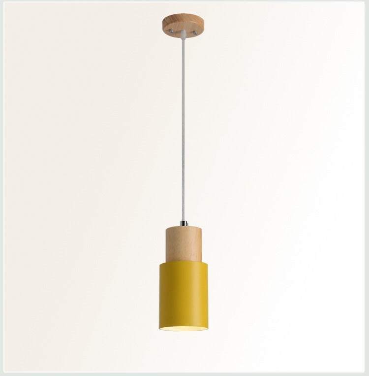 Macaron bedside chandelier, modern design with an adjustable height, suitable for various rooms.