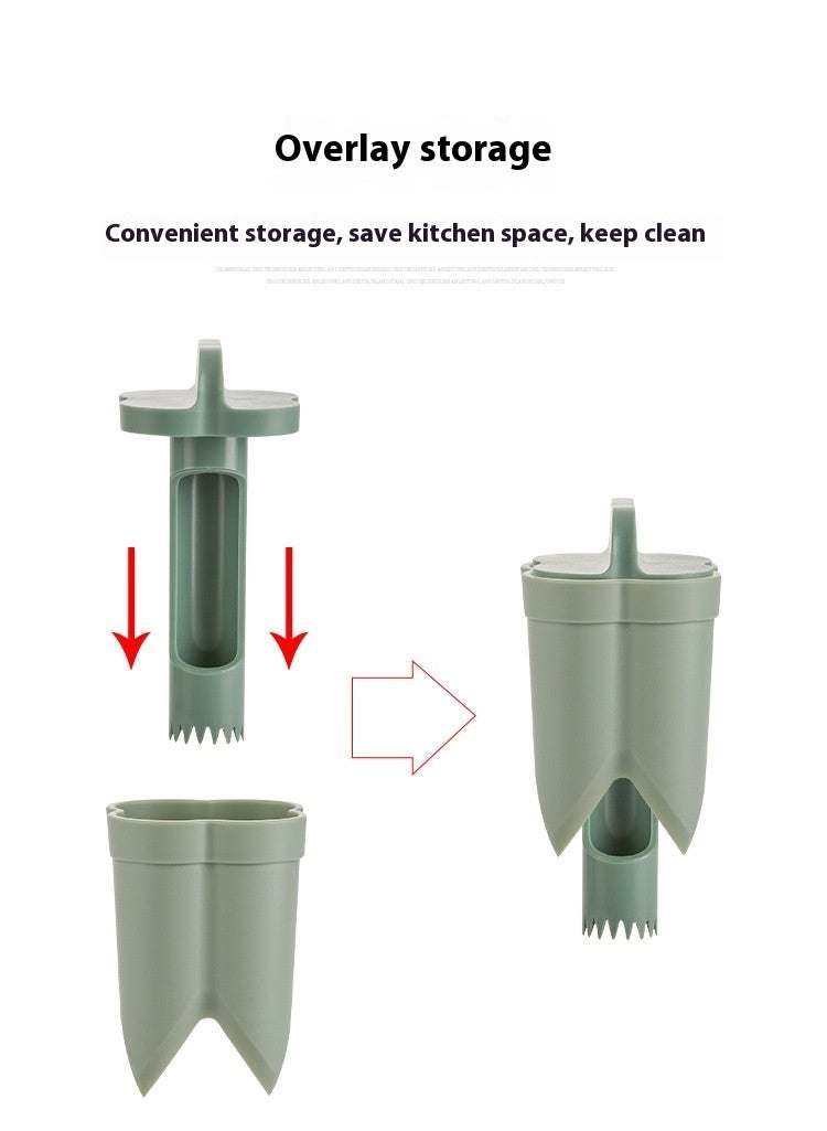 Modern simplicity kitchen core remover tool with convenient storage and ABS material.
