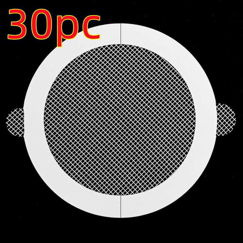 Shower Disposable Floor Tile, round design, anti-adhesion, hair filtering, 30 pieces.