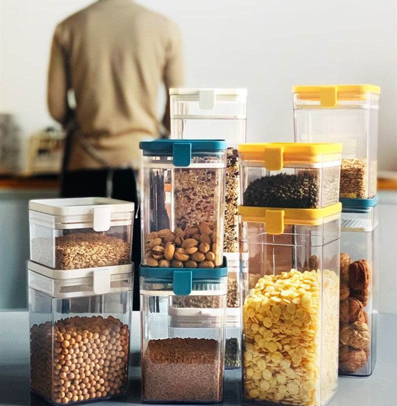 Household kitchen sealed jars in various sizes, perfect for modern storage solutions.