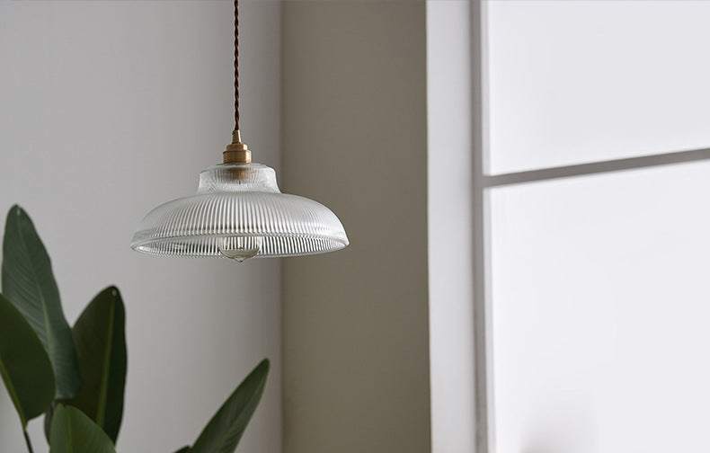 Nordic creative industrial glass chandelier with LED light and iron body.