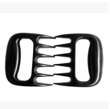 Bear claw shredder meat processing forks in black, durable and non-slip design.