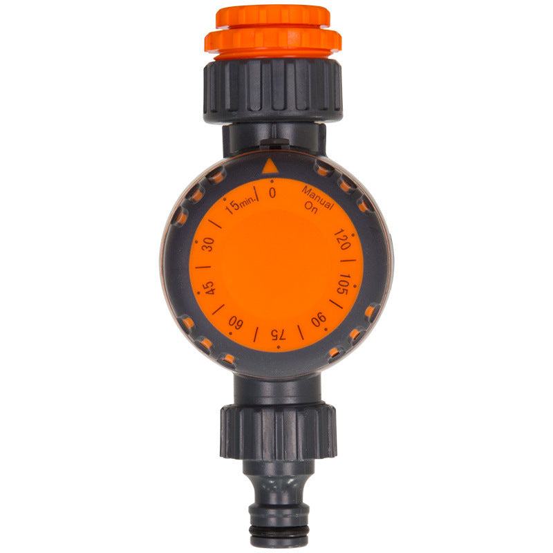 Mechanical timing controller for irrigation systems, eco-friendly ABS material, single outlet timer.