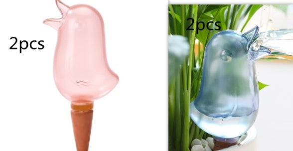 Cute bird-shaped potted plant waterers spike, lightweight and portable for automatic watering.