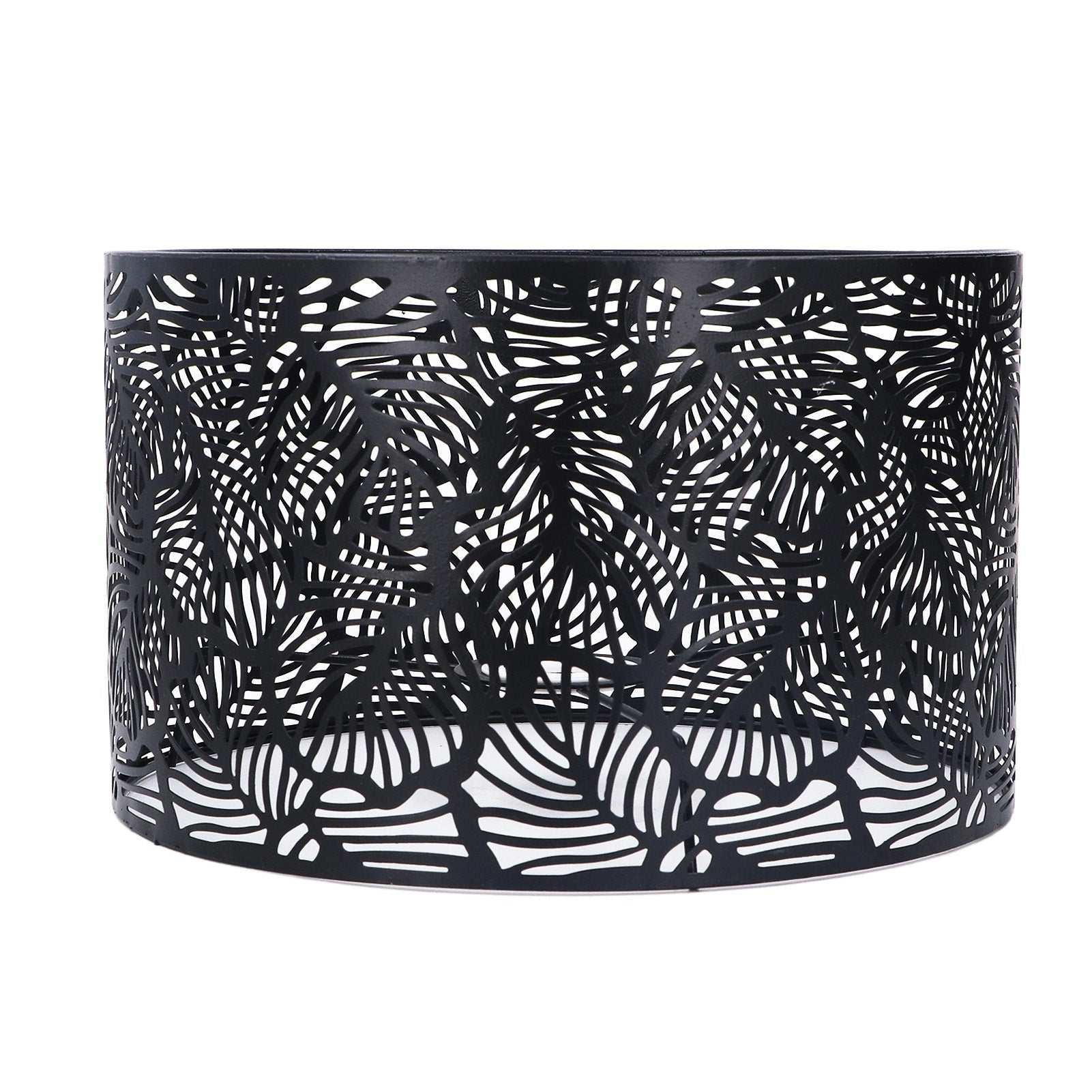 Lampshade light, modern black iron design for E14 E27 bulbs.