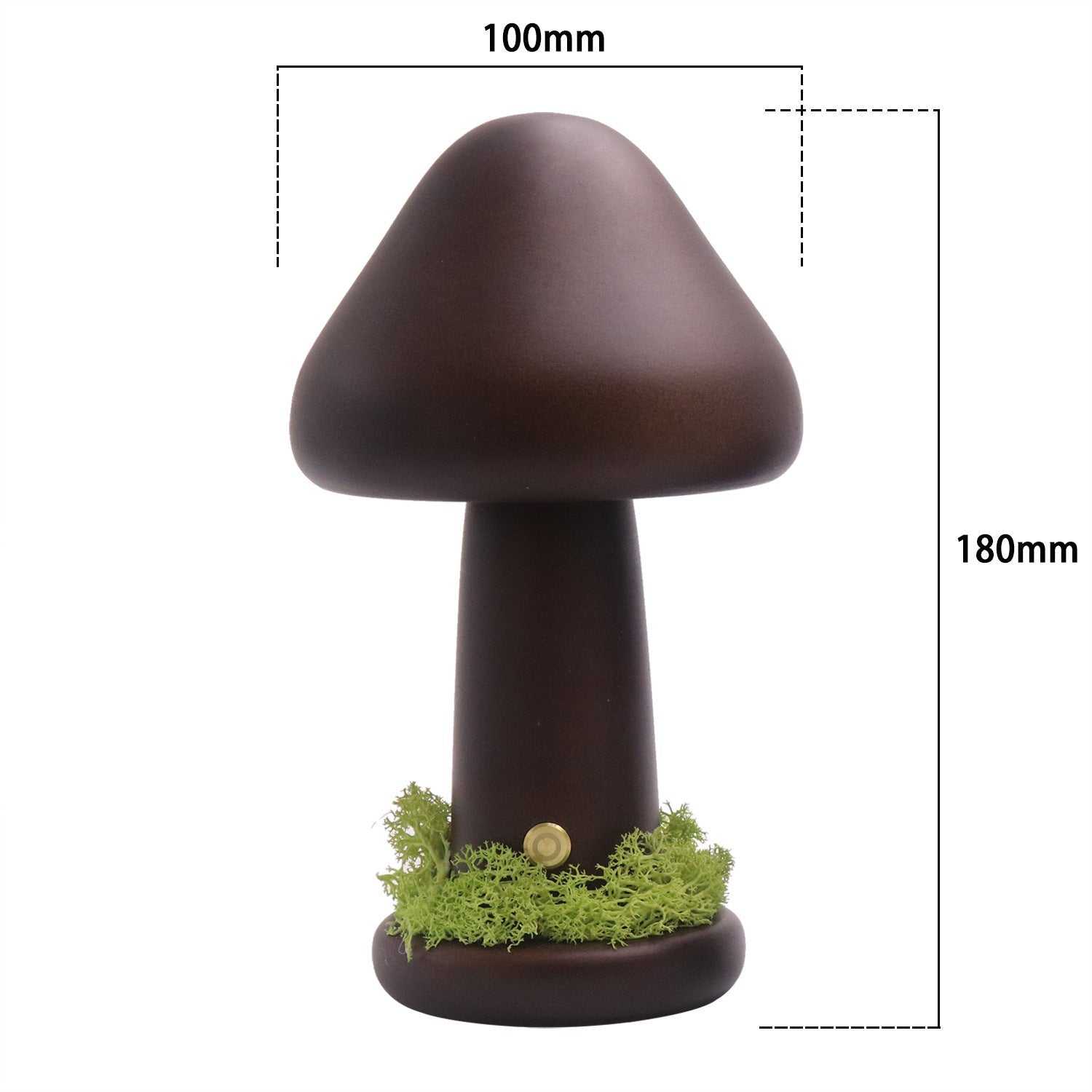 Twisted Mushroom Night warm light with stylish design, 100x180mm mushroom shape.