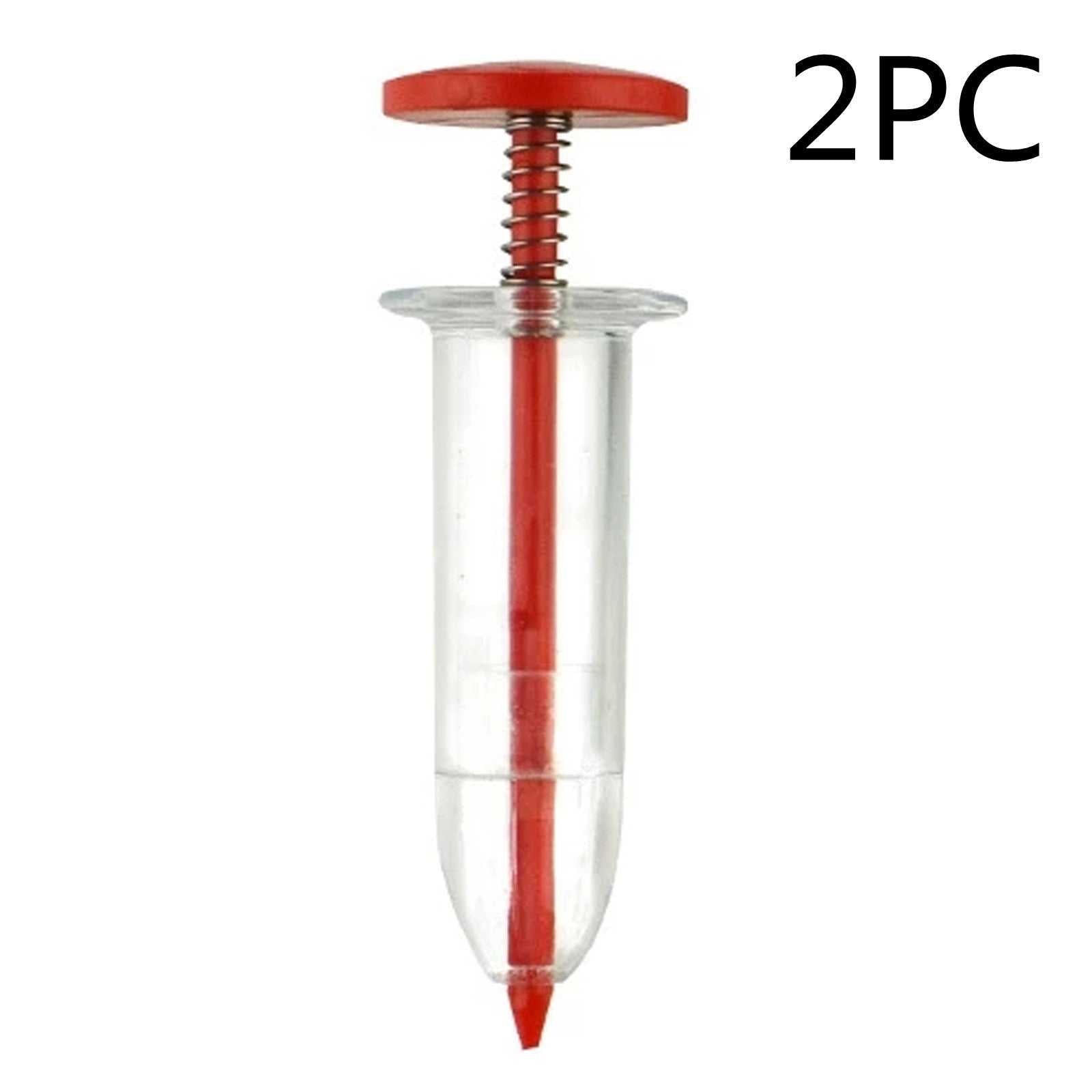 Plastic Mini Seed Dispenser, compact garden tool for precise seed distribution.
