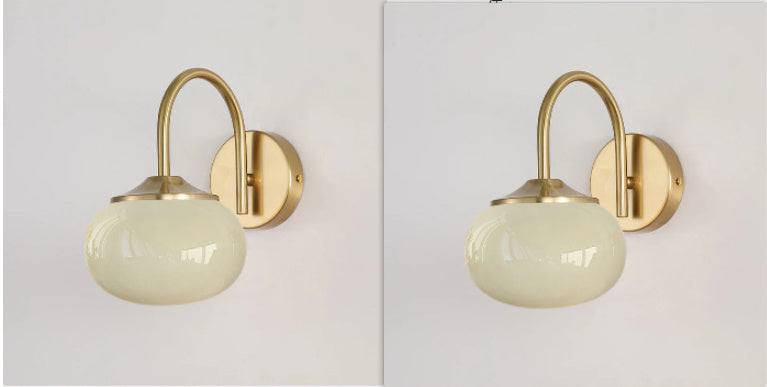 Cream style bedroom chandelier lamps with wrought iron glass design suitable for LED light bulbs.